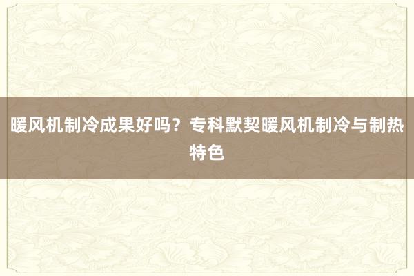 暖风机制冷成果好吗？专科默契暖风机制冷与制热特色